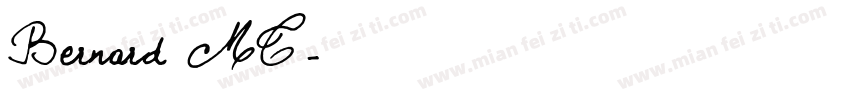 Bernard MT字体转换